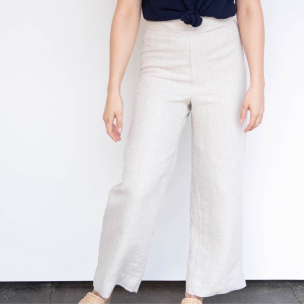 Only Child Dune wide leg linen pants